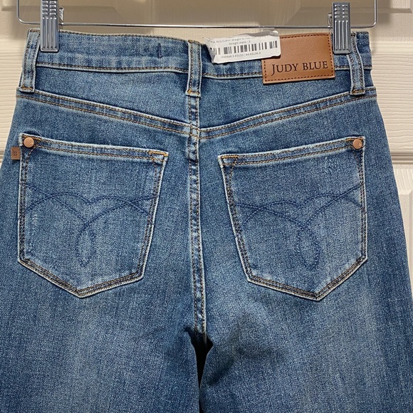 NWT Judy Blue Renee High Rise Tummy Control Straight Leg Jeans 3/26 - Picture 7 of 11